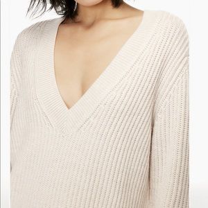 Aritzia babaton Roger sweater in Heather birch 2XS